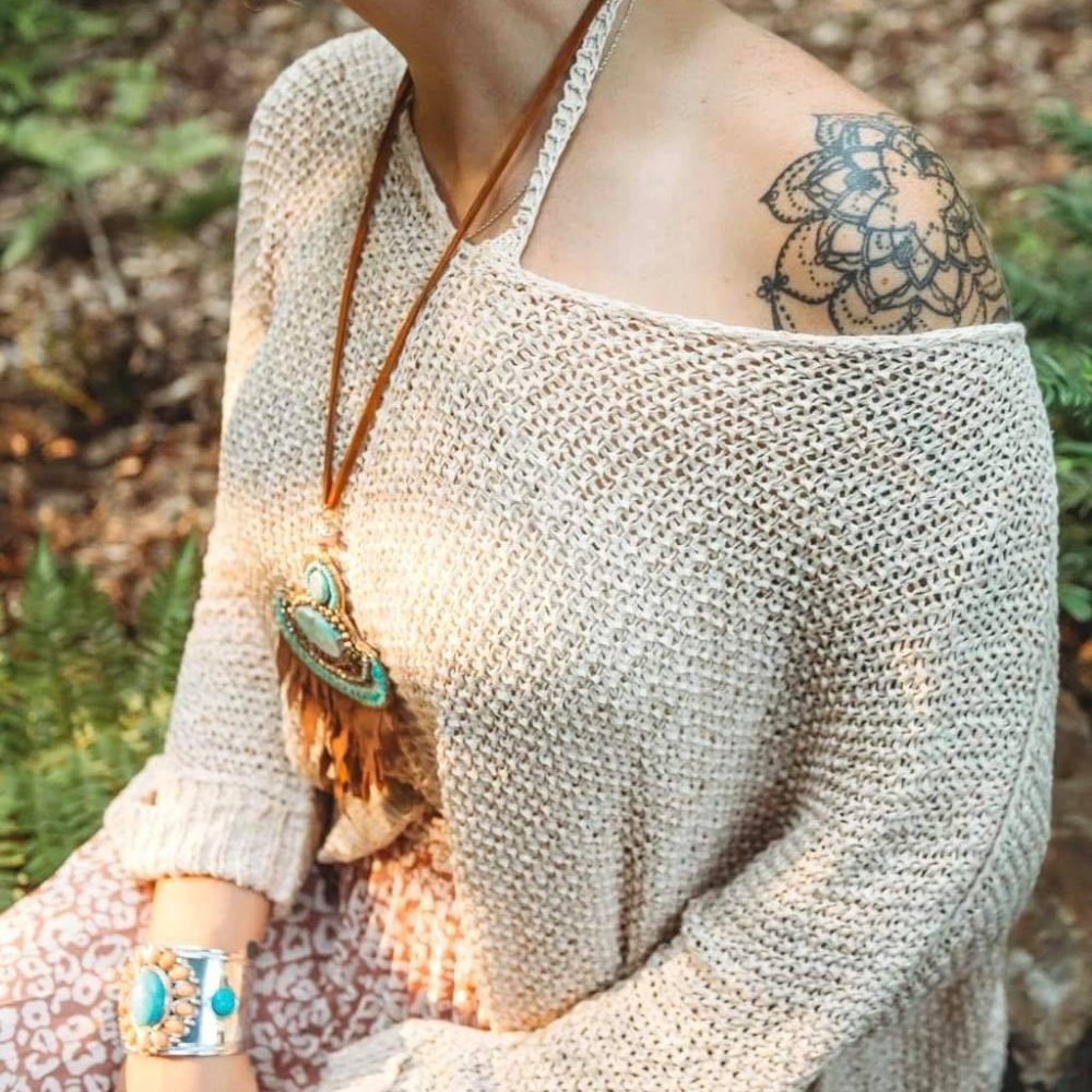 BOHO Crochet Sweater